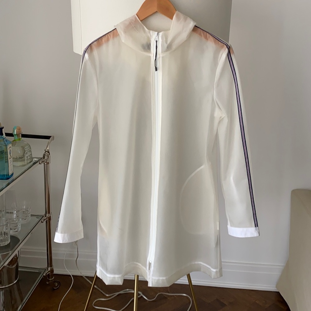 Zara See-through Ivory Raincoat